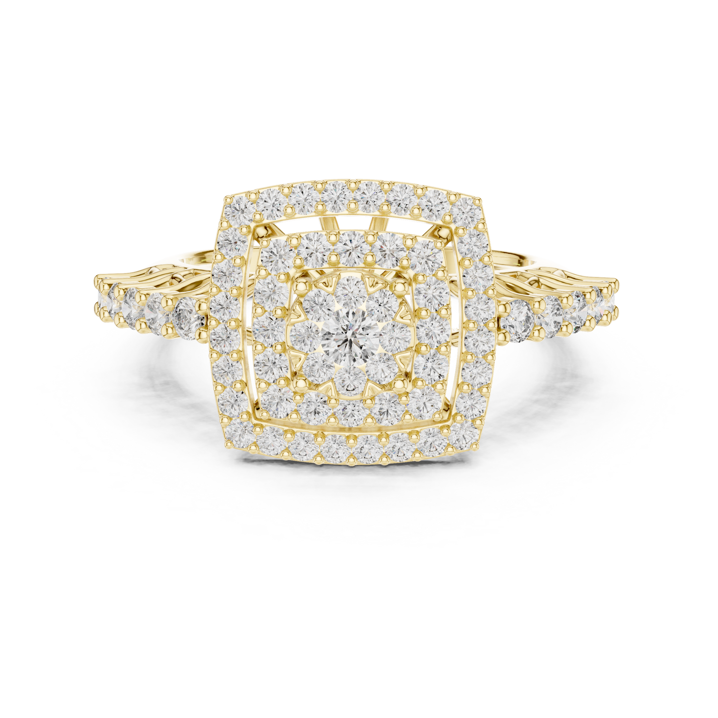 cushion-14k yellow gold|cushion-18k yellow gold