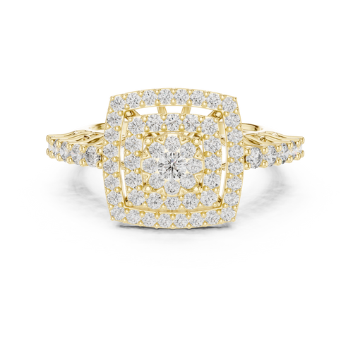 Load image 1 in gallery view. cushion-14k yellow gold|cushion-18k yellow gold