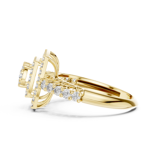 Load image 1 in gallery view. cushion-14k yellow gold|cushion-18k yellow gold