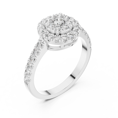Load image 1 in gallery view. cushion-14k white gold|cushion-18k white gold|cushion-platinum