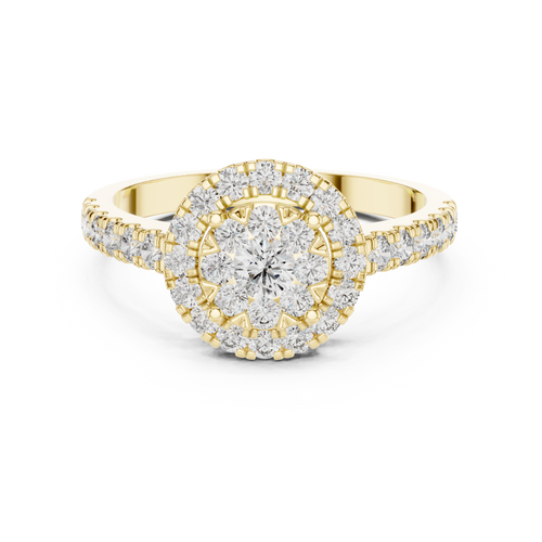 Load image 1 in gallery view. cushion-14k yellow gold|cushion-18k yellow gold