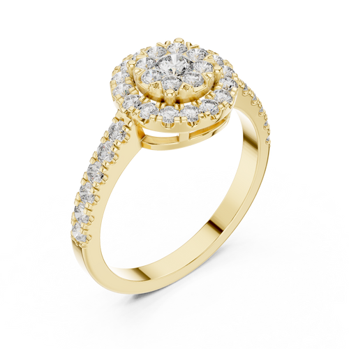 Load image 1 in gallery view. cushion-14k yellow gold|cushion-18k yellow gold
