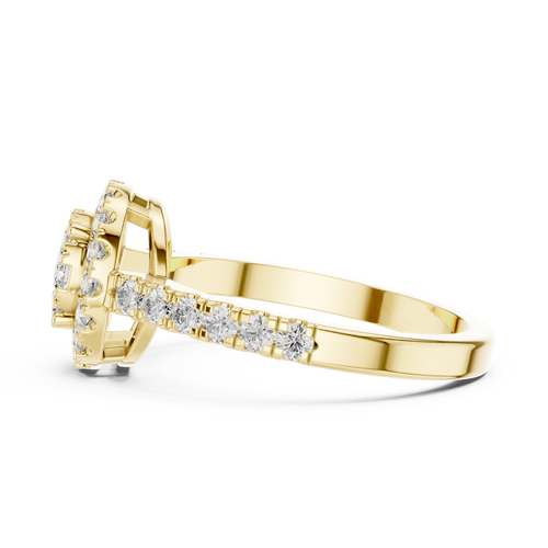 Load image 1 in gallery view. cushion-14k yellow gold|cushion-18k yellow gold
