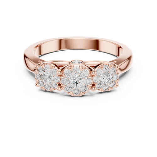 Load image 1 in gallery view. round-14k rose gold|round-18k rose gold
