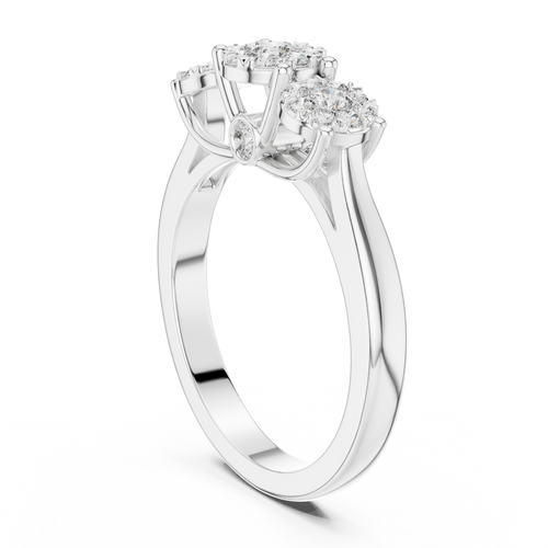 Load image 1 in gallery view. round-14k white gold|round-18k white gold|round-platinum