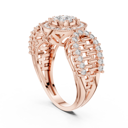 Load image 1 in gallery view. round-14k rose gold|round-18k rose gold