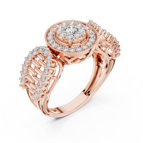Load image 1 in gallery view. round-14k rose gold|round-18k rose gold