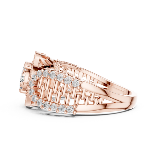 Load image 1 in gallery view. round-14k rose gold|round-18k rose gold
