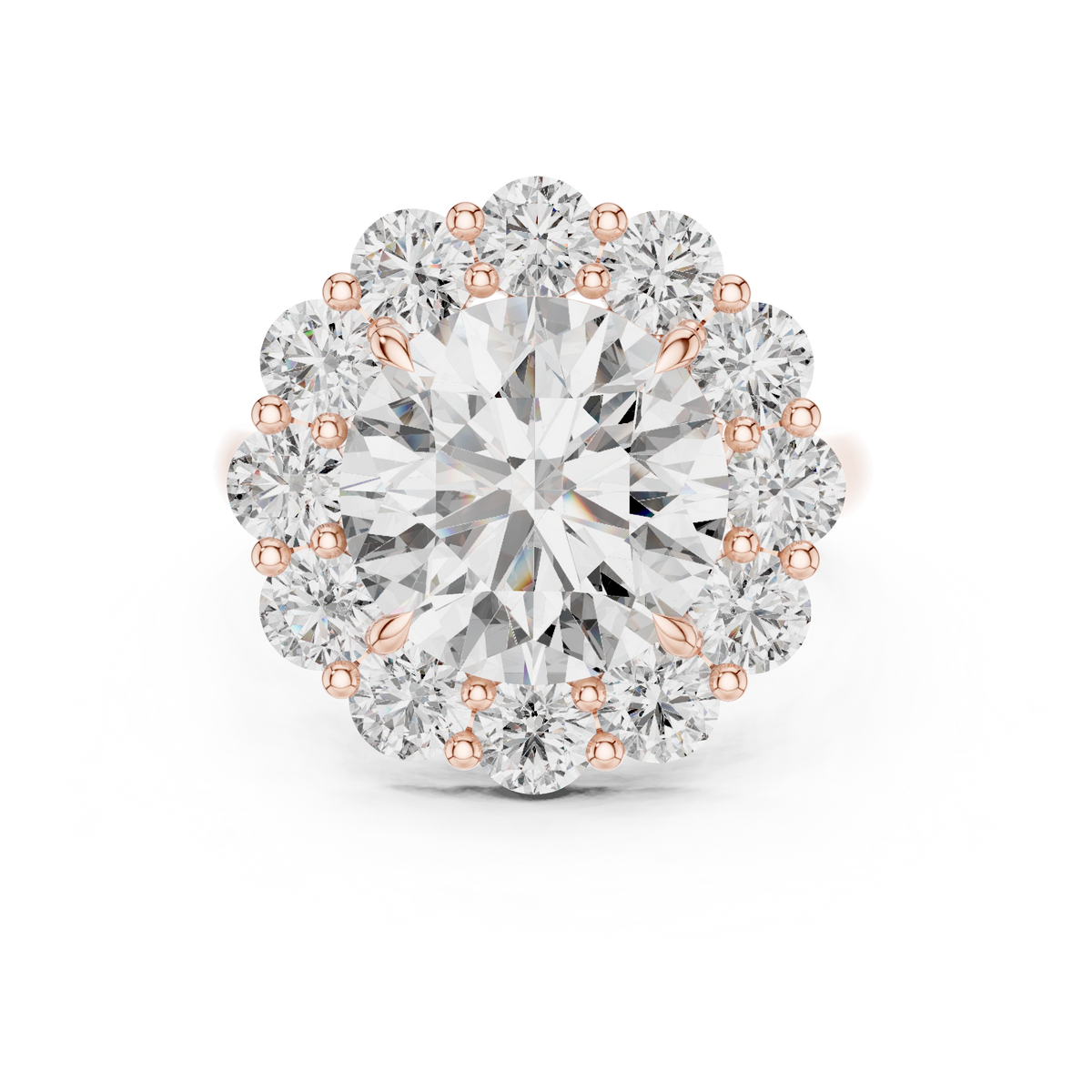 round-14k rose gold|round-18k rose gold
