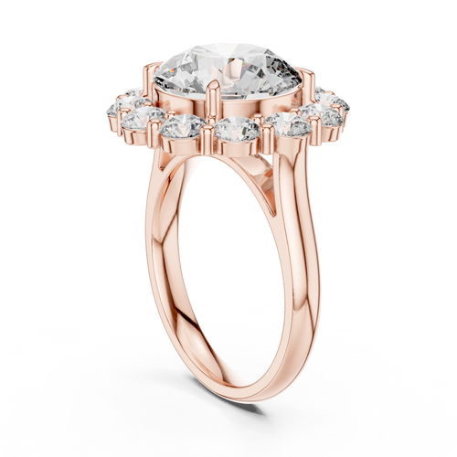 Load image 1 in gallery view. round-14k rose gold|round-18k rose gold