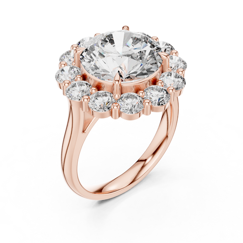 Load image 1 in gallery view. round-14k rose gold|round-18k rose gold