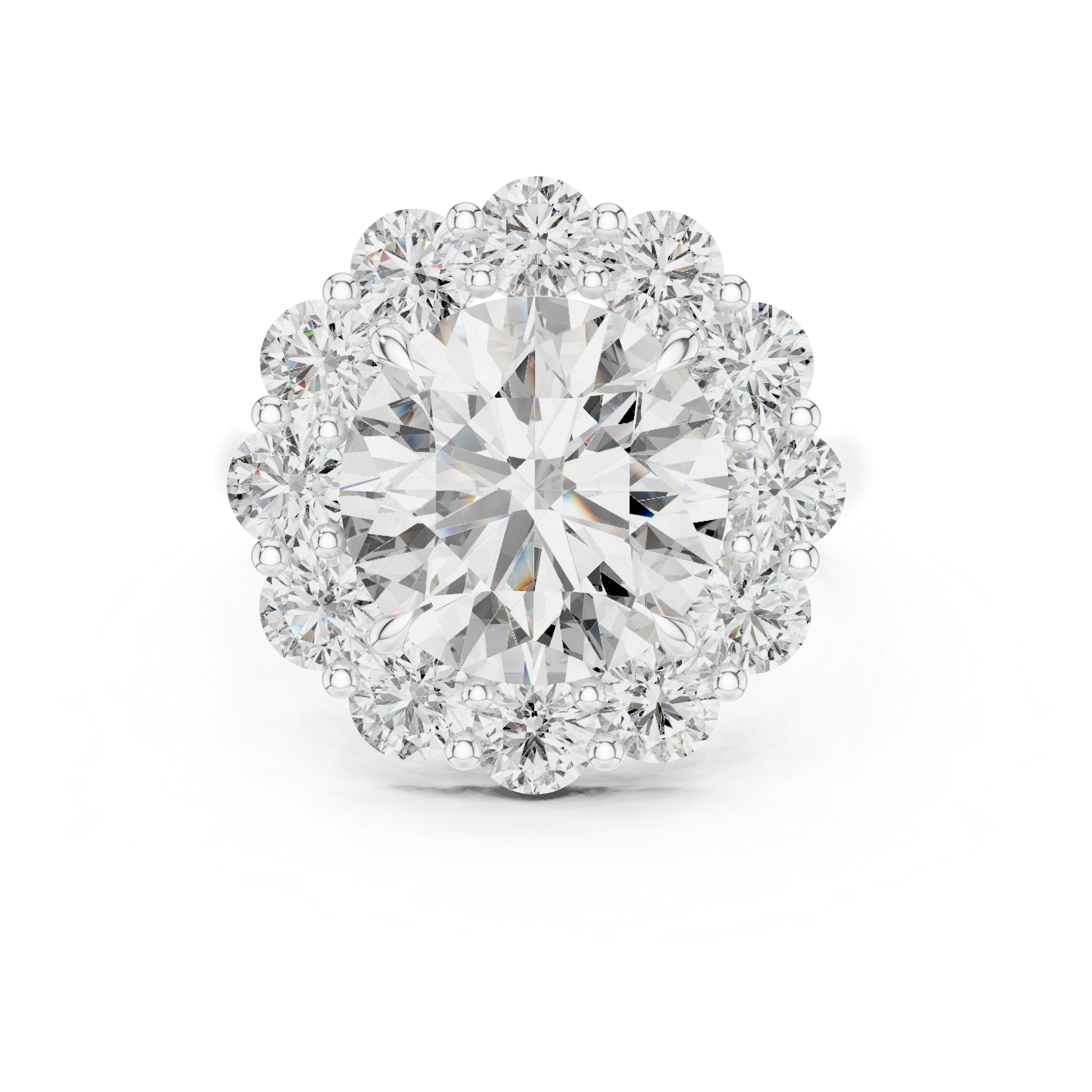 round-14k white gold|round-18k white gold|round-platinum