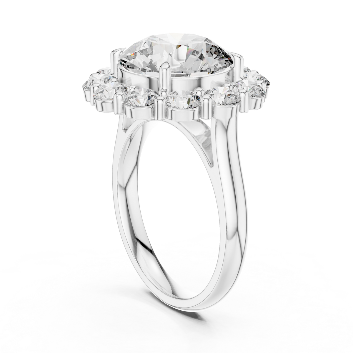round-14k white gold|round-18k white gold|round-platinum