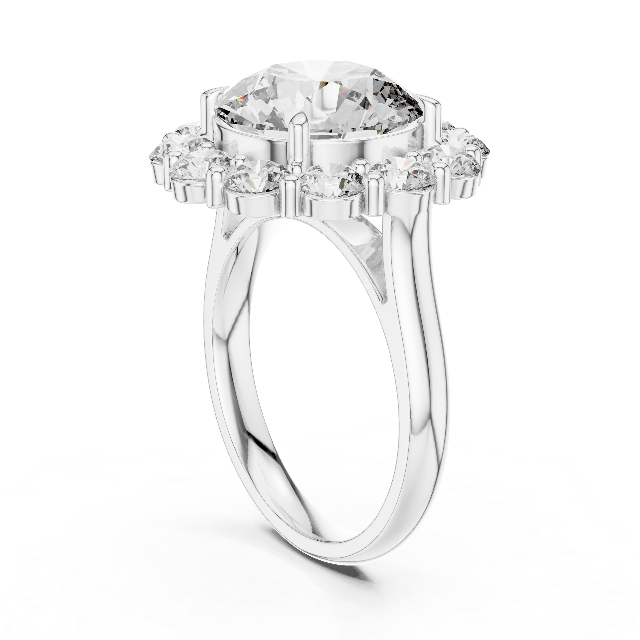 round-14k white gold|round-18k white gold|round-platinum