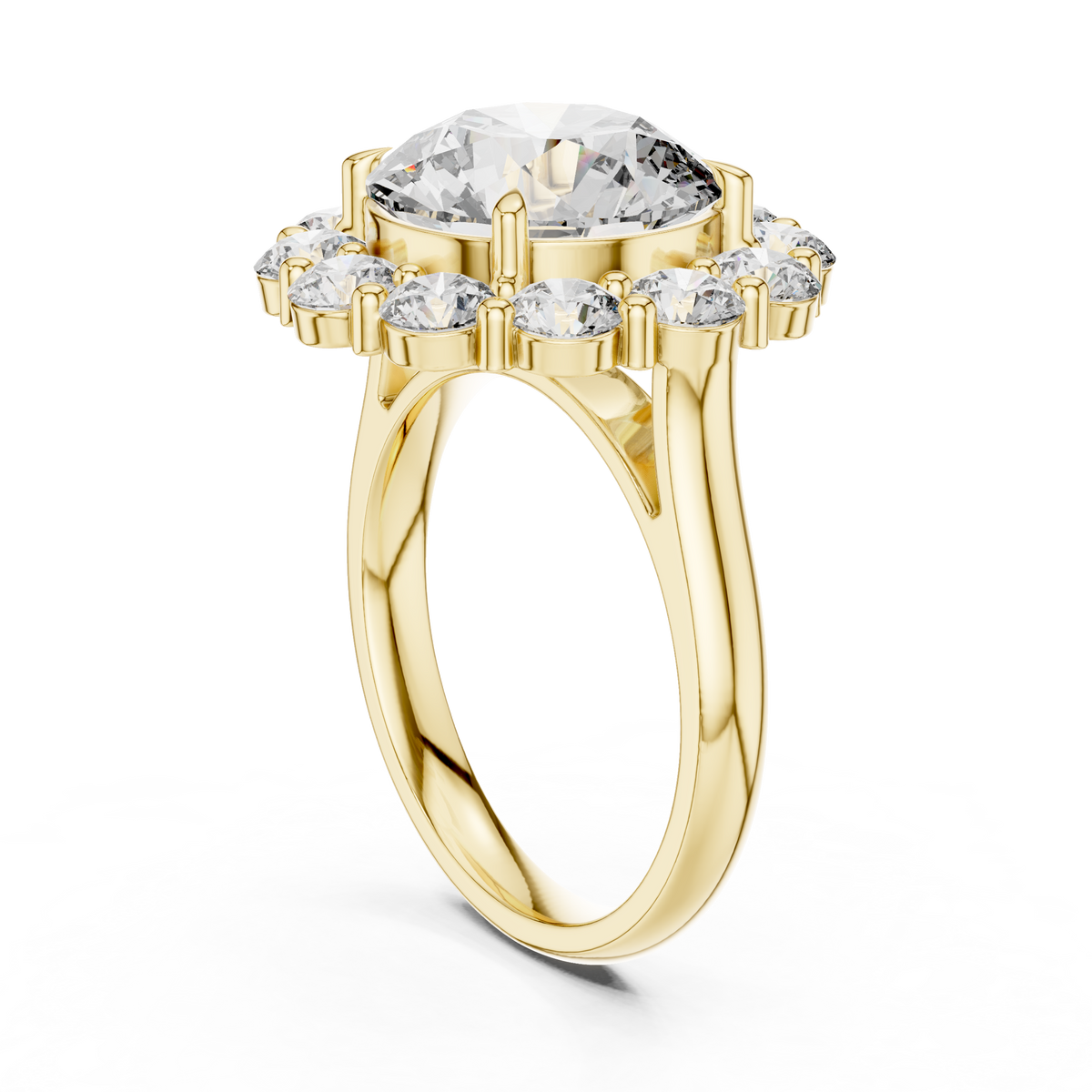 round-14k yellow gold|round-18k yellow gold