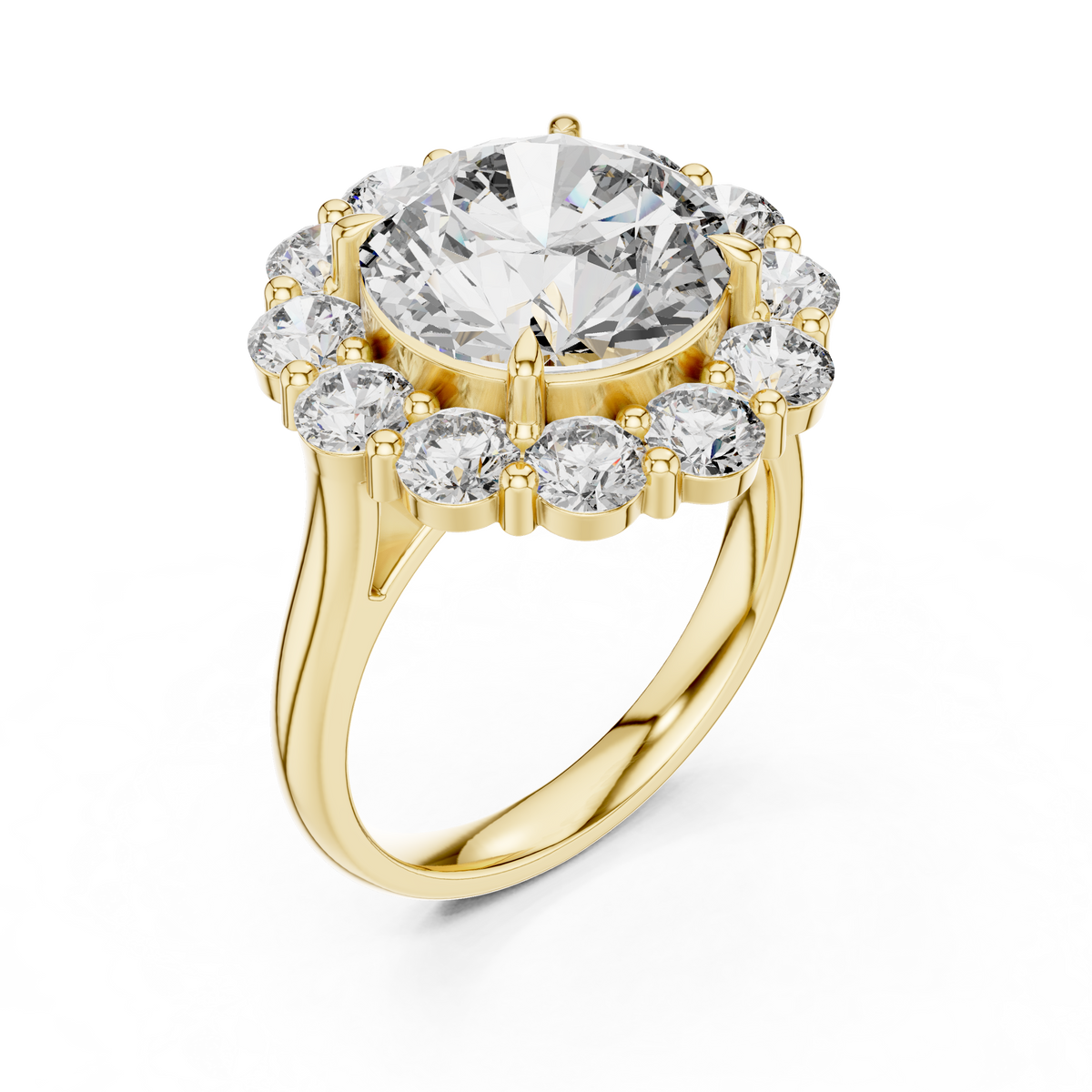 round-14k yellow gold|round-18k yellow gold