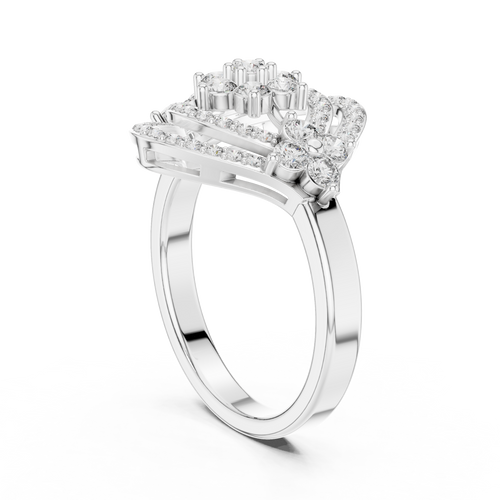 Load image 1 in gallery view. round-14k white gold|round-18k white gold|round-platinum