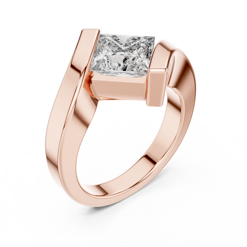 Load image 1 in gallery view. princess-14k rose gold|princess-18k rose gold