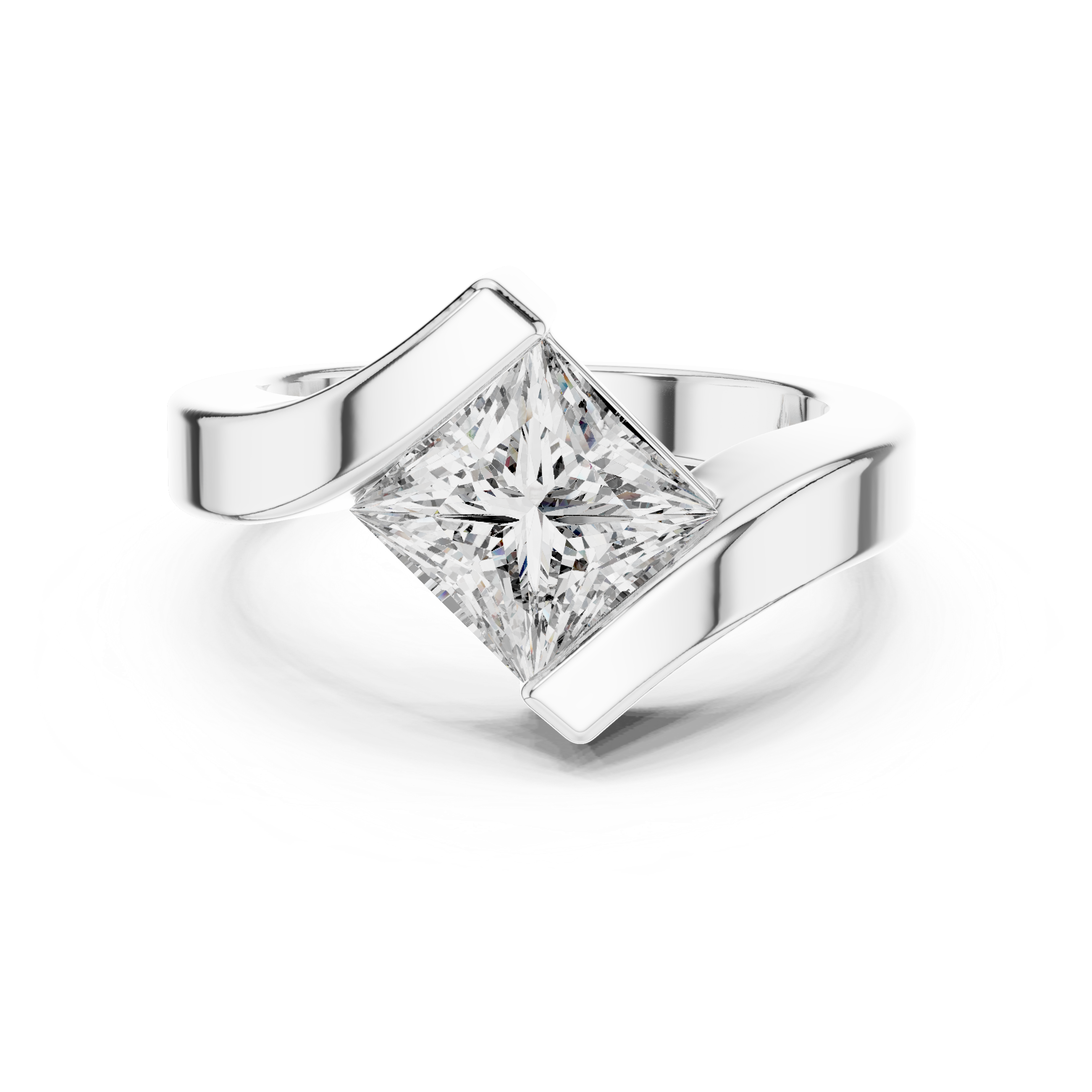 princess-14k white gold|princess-18k white gold|princess-platinum