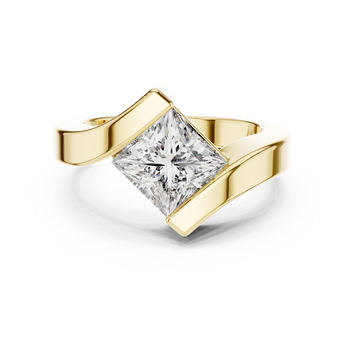 princess-14k yellow gold|princess-18k yellow gold