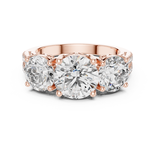 Load image 1 in gallery view. round-14k rose gold|round-18k rose gold