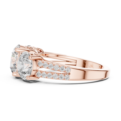 Load image 1 in gallery view. round-14k rose gold|round-18k rose gold