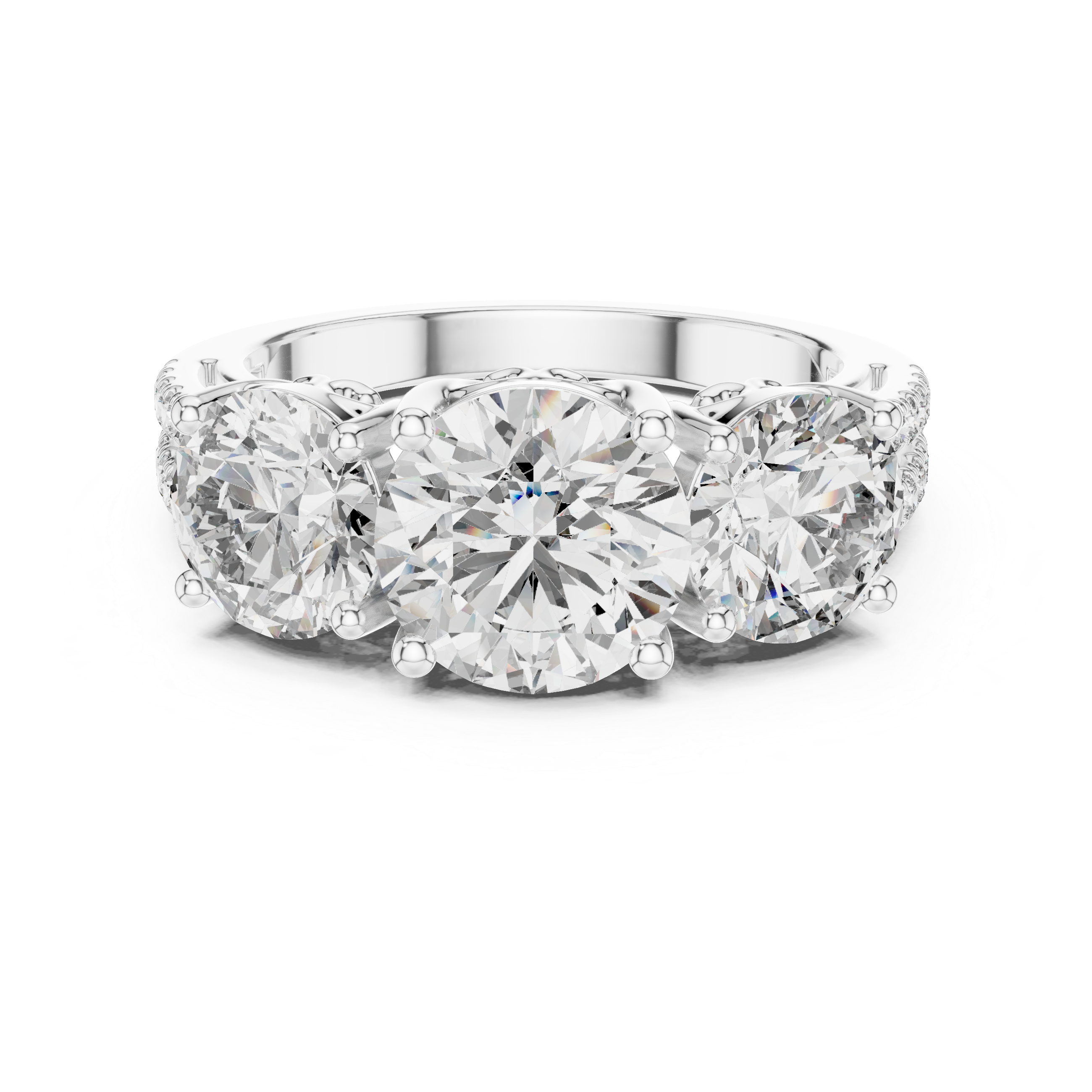 round-14k white gold|round-18k white gold|round-platinum