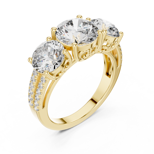 Load image 1 in gallery view. round-14k yellow gold|round-18k yellow gold
