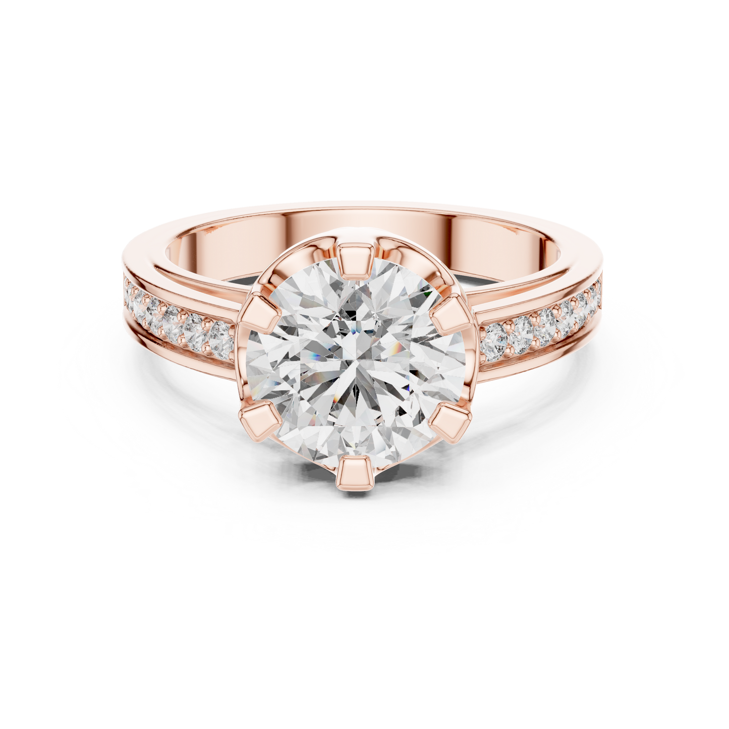 round-14k rose gold|round-18k rose gold