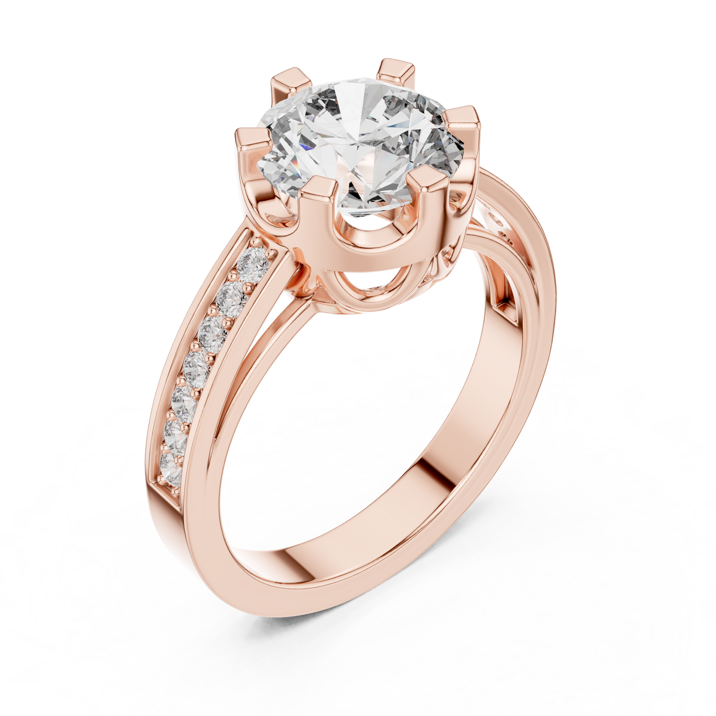 round-14k rose gold|round-18k rose gold