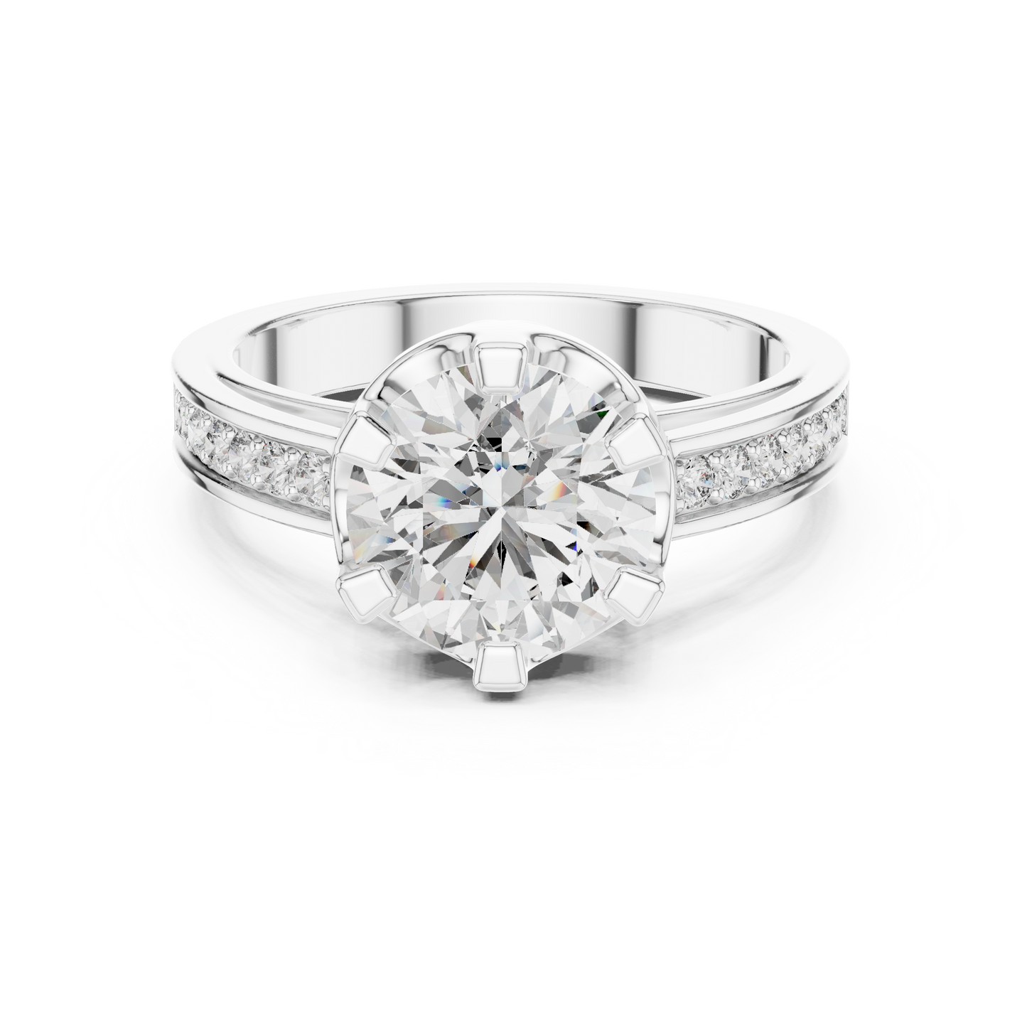 round-14k white gold|round-18k white gold|round-platinum