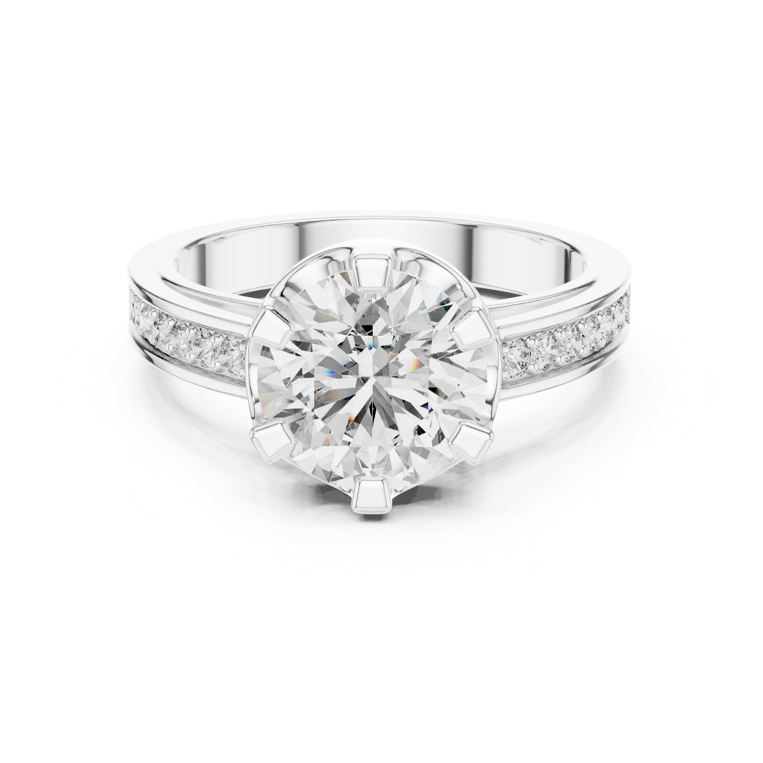 round-14k white gold|round-18k white gold|round-platinum