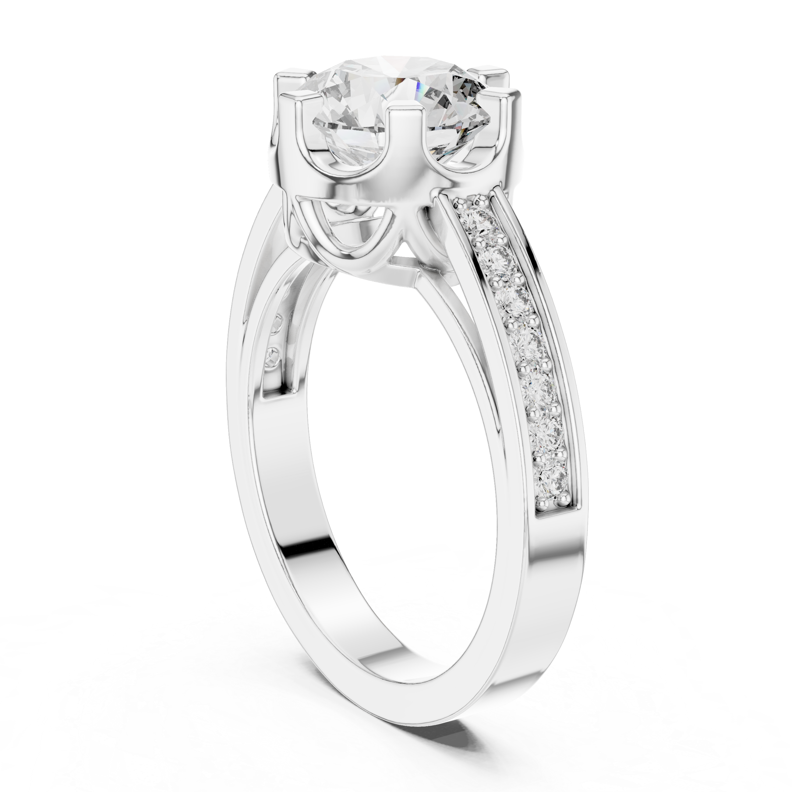 round-14k white gold|round-18k white gold|round-platinum