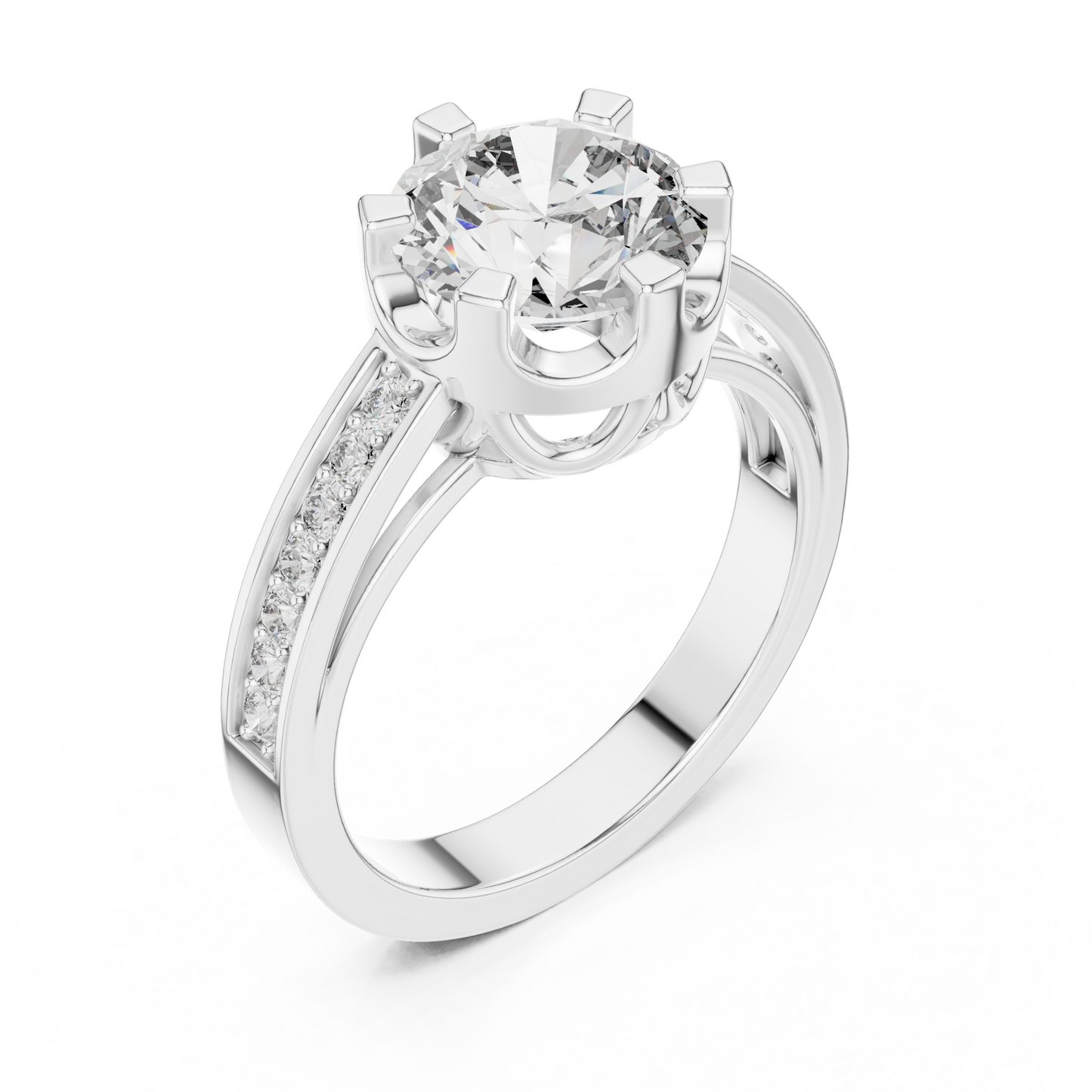 round-14k white gold|round-18k white gold|round-platinum