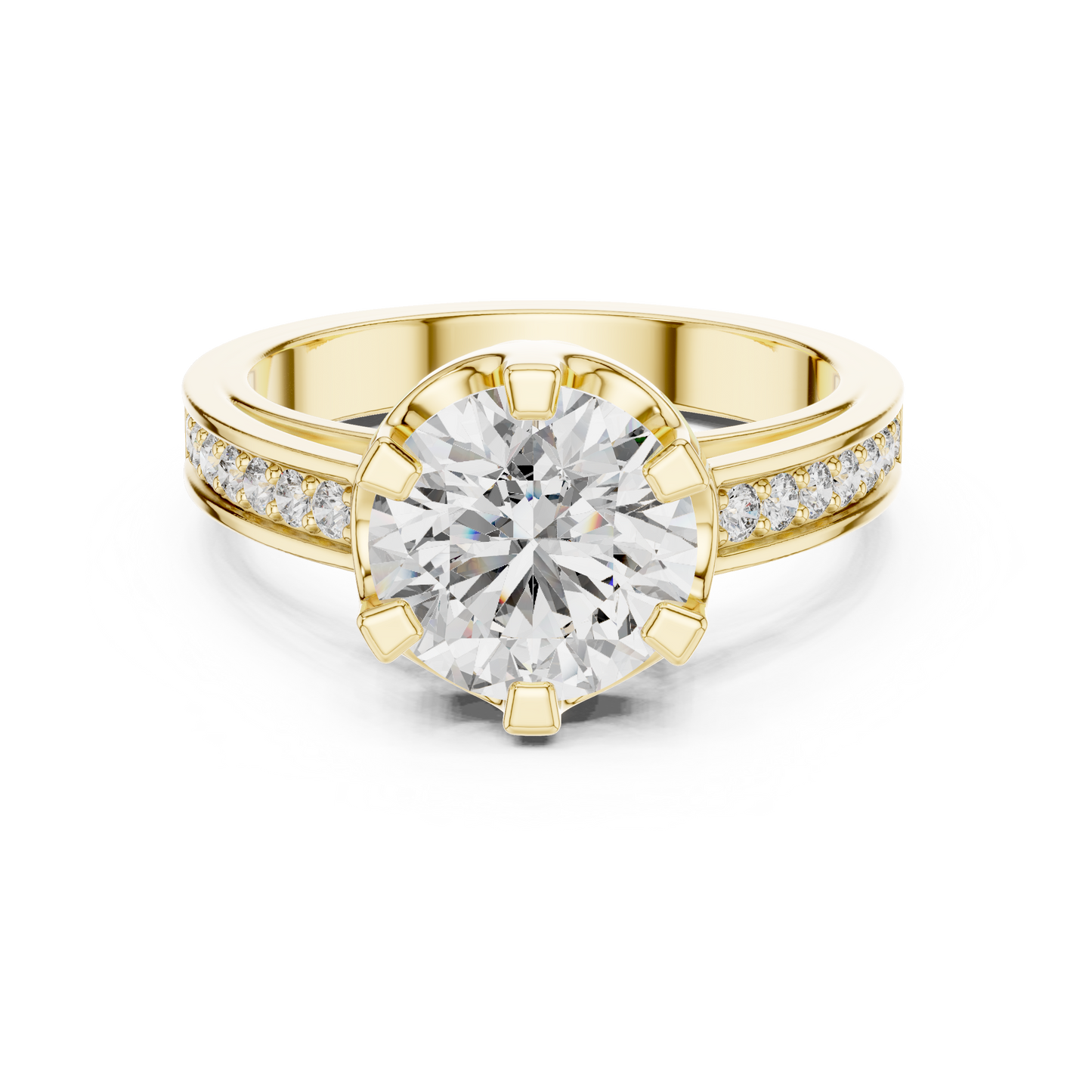 round-14k yellow gold|round-18k yellow gold