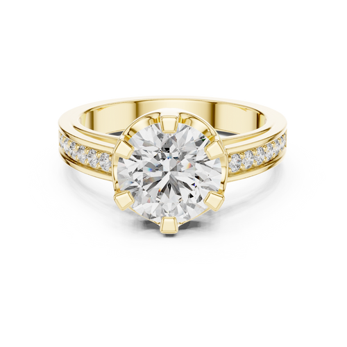 Load image 1 in gallery view. round-14k yellow gold|round-18k yellow gold