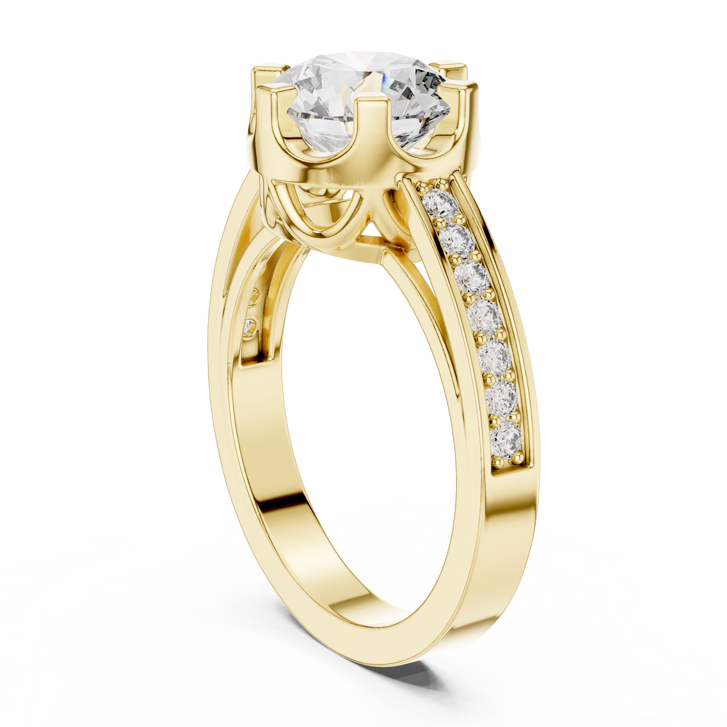 round-14k yellow gold|round-18k yellow gold