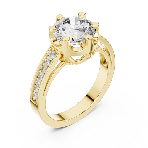 Load image 1 in gallery view. round-14k yellow gold|round-18k yellow gold