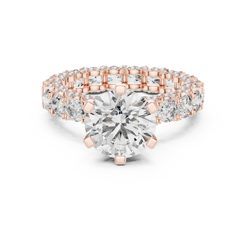 Load image 1 in gallery view. round-14k rose gold|round-18k rose gold