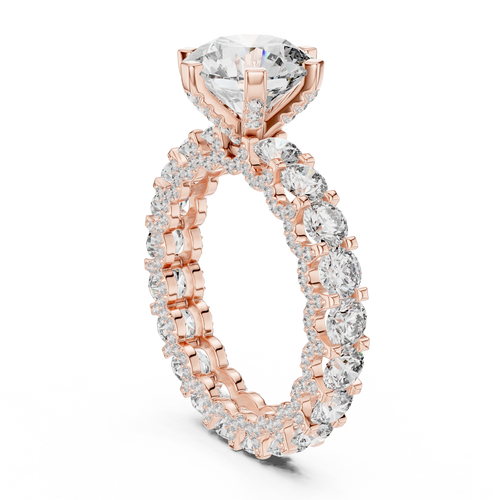 Load image 1 in gallery view. round-14k rose gold|round-18k rose gold