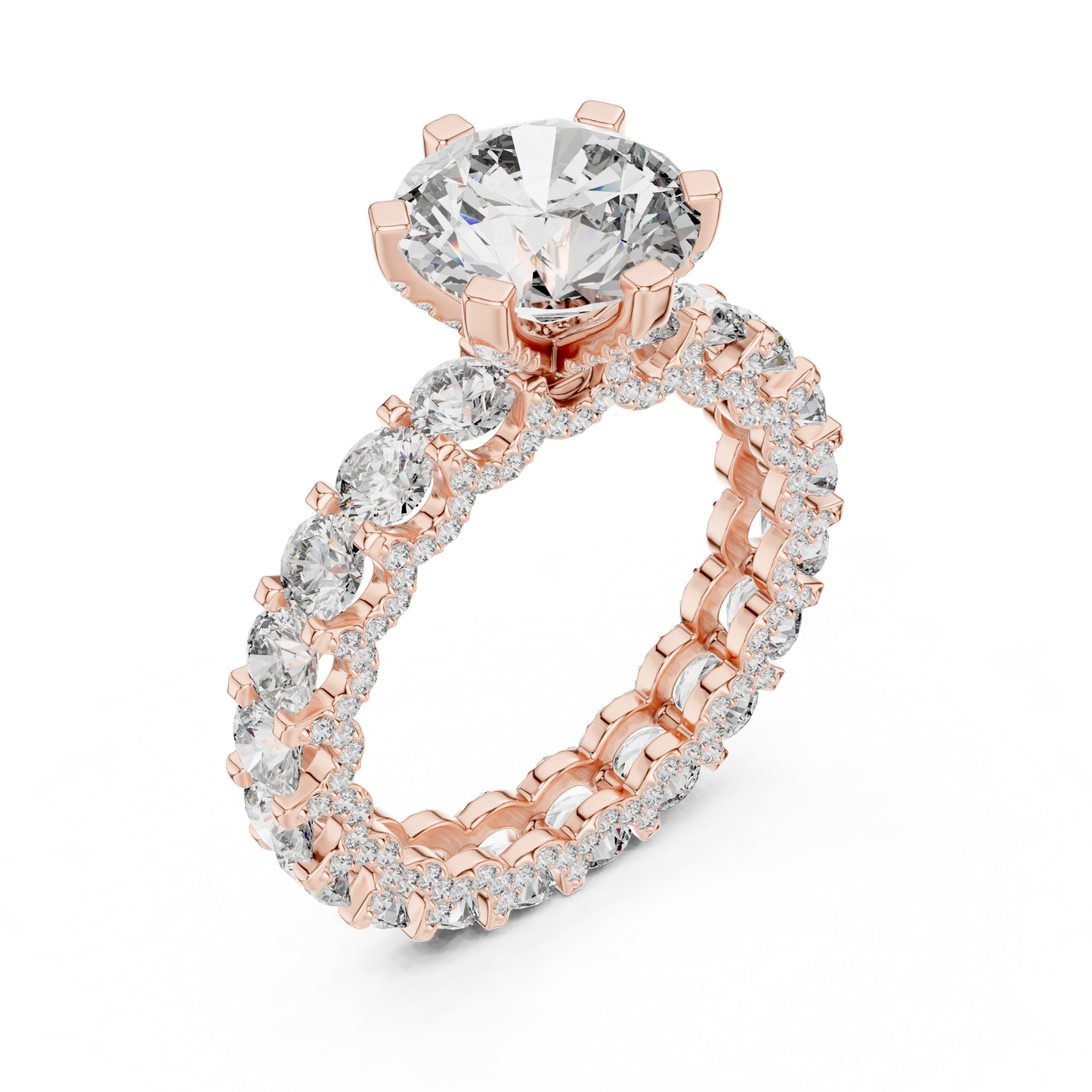 round-14k rose gold|round-18k rose gold