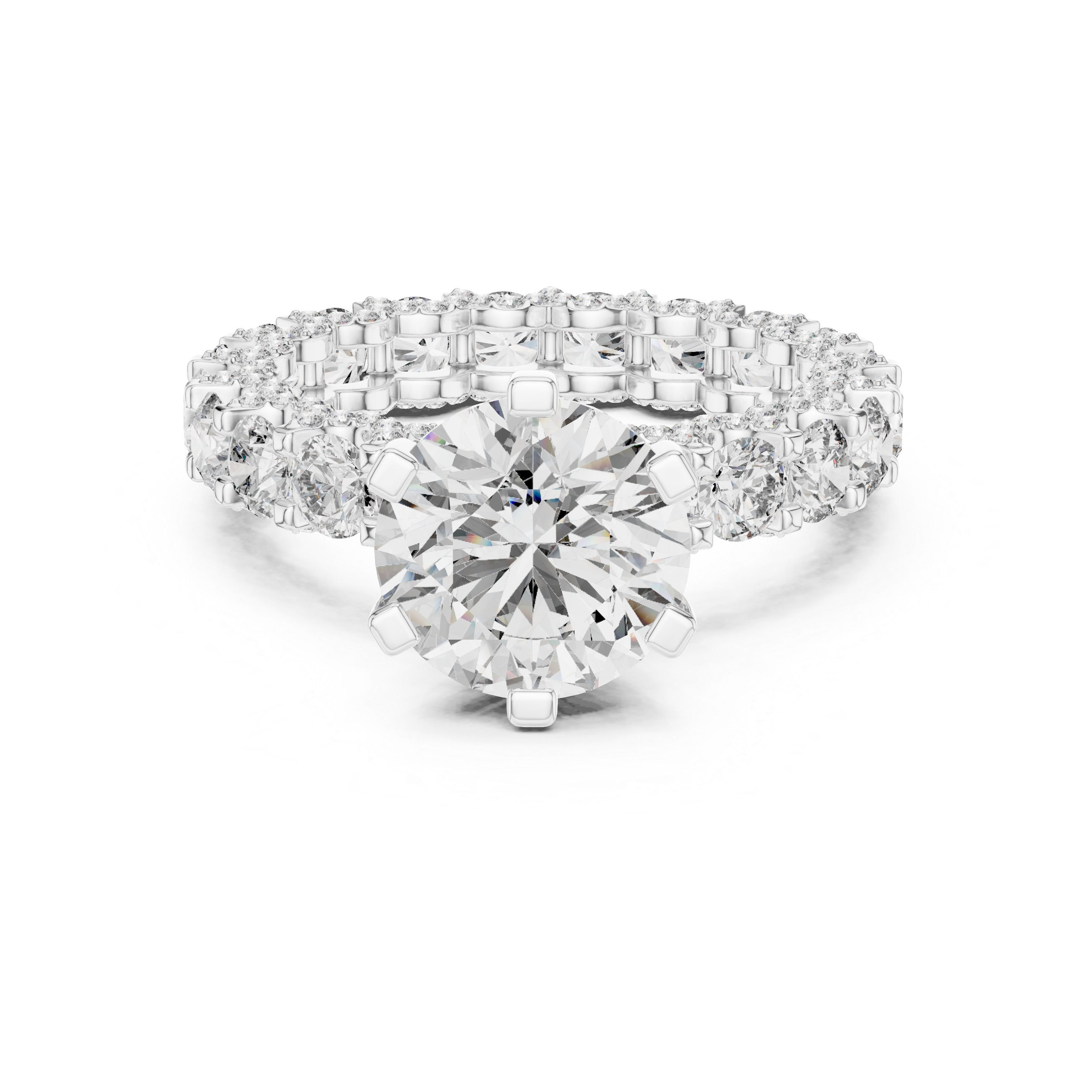 round-14k white gold|round-18k white gold|round-platinum