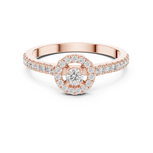 Load image 1 in gallery view. round-14k rose gold|round-18k rose gold