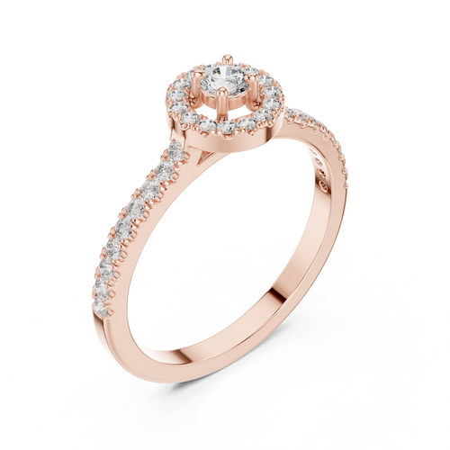 Load image 1 in gallery view. round-14k rose gold|round-18k rose gold