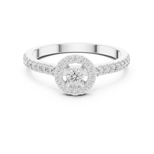 Load image 1 in gallery view. round-14k white gold|round-18k white gold|round-platinum