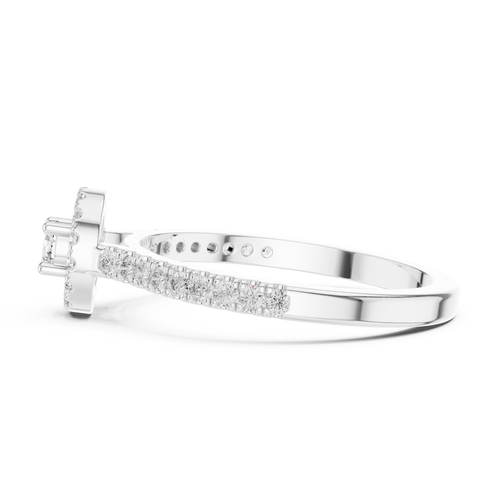 Load image 1 in gallery view. round-14k white gold|round-18k white gold|round-platinum