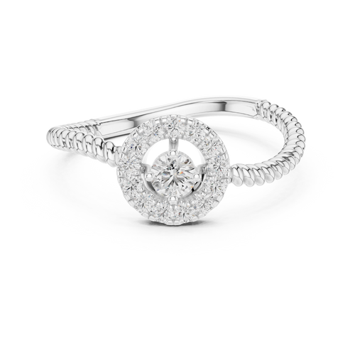 Load image 1 in gallery view. round-14k white gold|round-18k white gold|round-platinum