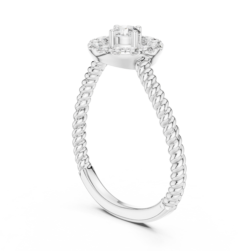 Load image 1 in gallery view. round-14k white gold|round-18k white gold|round-platinum