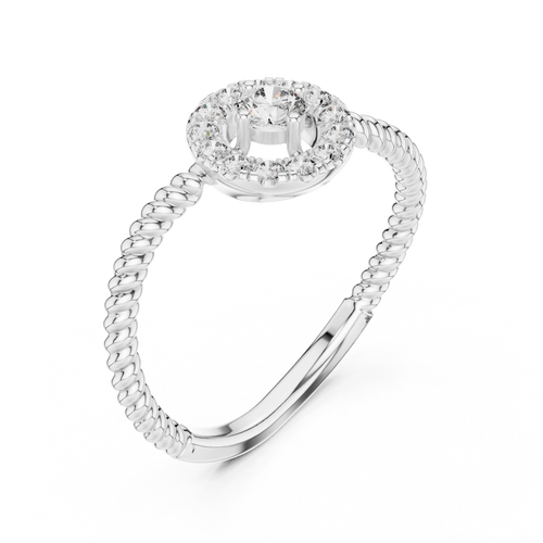 Load image 1 in gallery view. round-14k white gold|round-18k white gold|round-platinum
