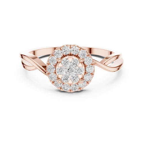 Load image 1 in gallery view. round-14k rose gold|round-18k rose gold
